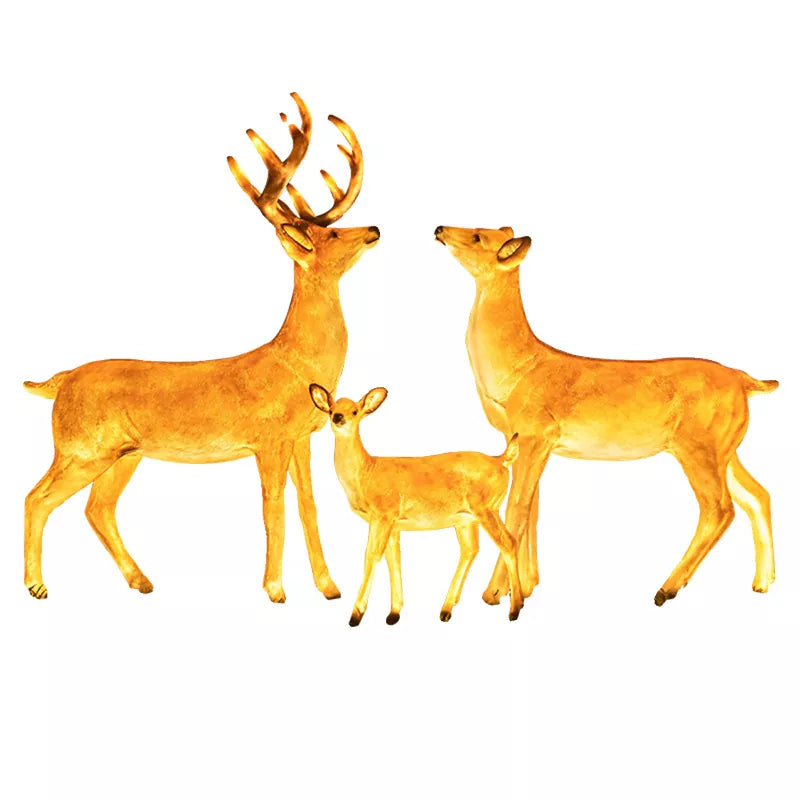 3D Deer Shape Sculpture Animal Light for Garden Park Landscape Lighting