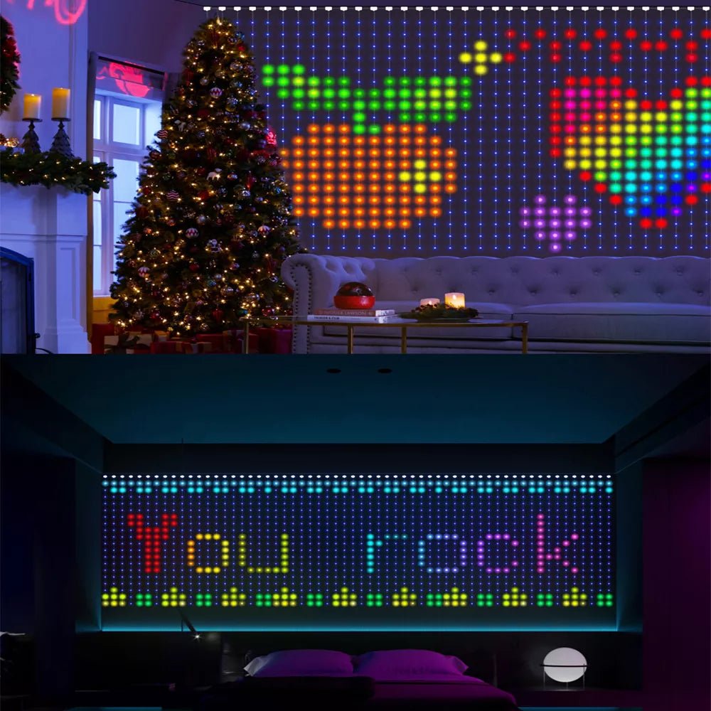 400 LED Smart APP Decorative Lights-DIY Text/Animation - ktvhomes