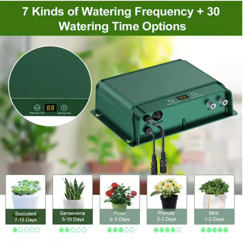 Solar Drip Irrigation System 18V 10W Automatic Watering Kit