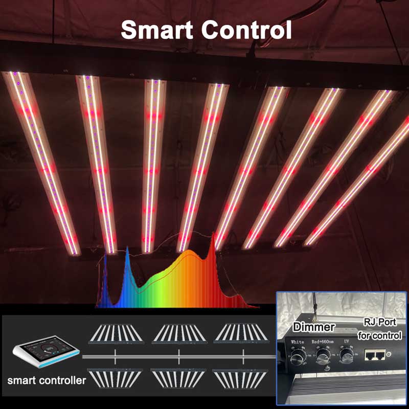 PPFD 2800 Umol/S Led Grow Lights 1000W Yields up to 4Lb