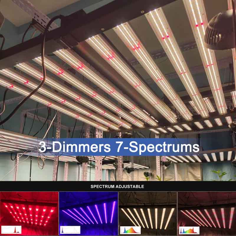 PPFD 2800 Umol/S Led Grow Lights 1000W Yields up to 4Lb