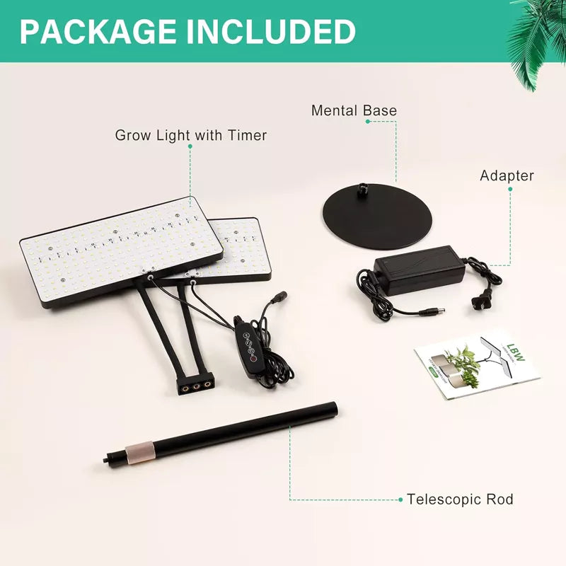 Upgraded Desk Grow Lights for Indoor Plants Dual-Head - A11
