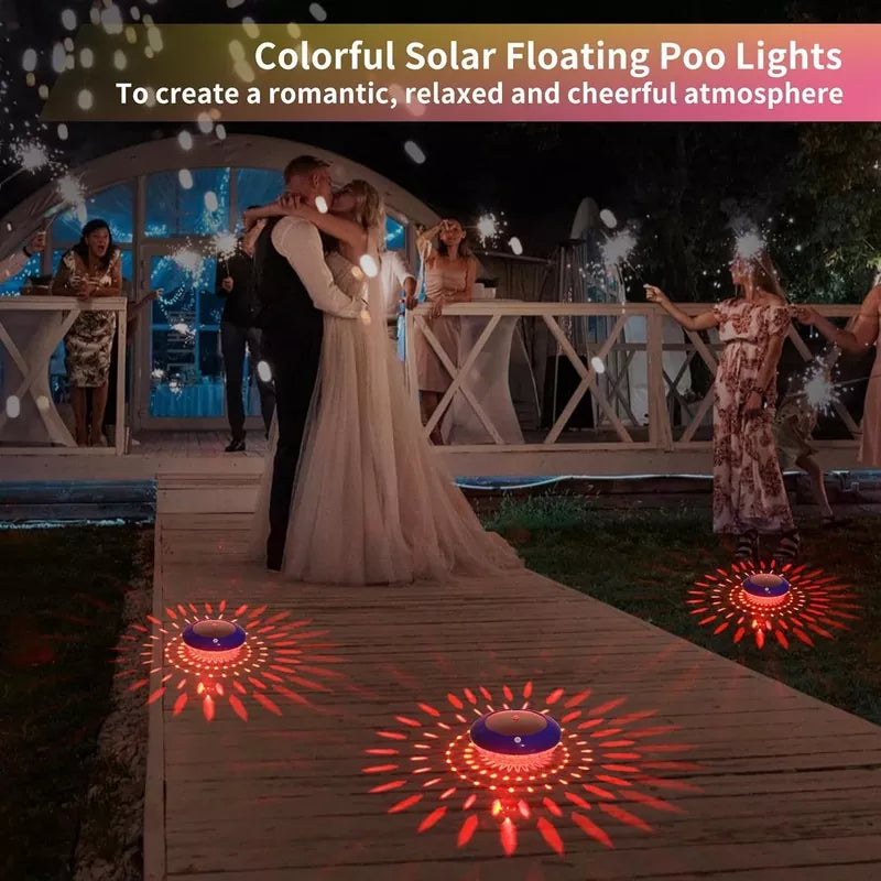 IP68 Waterproof LED Solar Pool Lights That Float (2PCS)