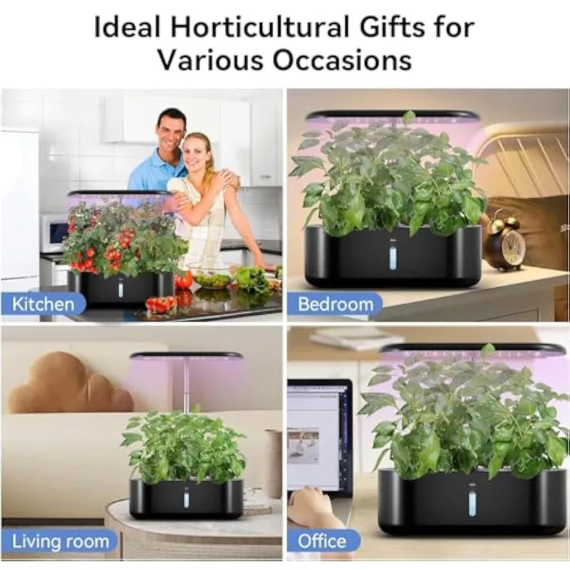 Hydroponics Growing System Indoor Garden with LED Grow Light