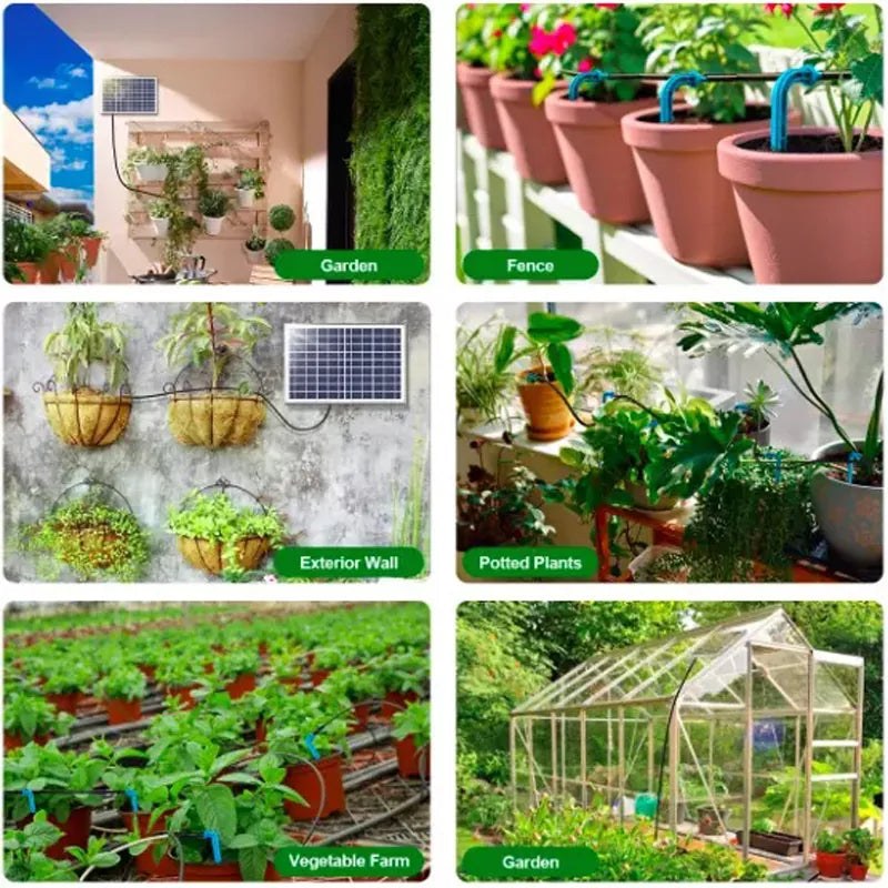Solar Drip Irrigation System 18V 10W Automatic Watering Kit