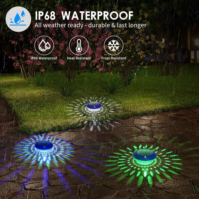 IP68 Waterproof LED Solar Pool Lights That Float (2PCS)