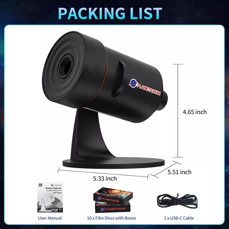 2025 Upgraded Planetarium Galaxy Ceiling Projector for Bedroom with HD