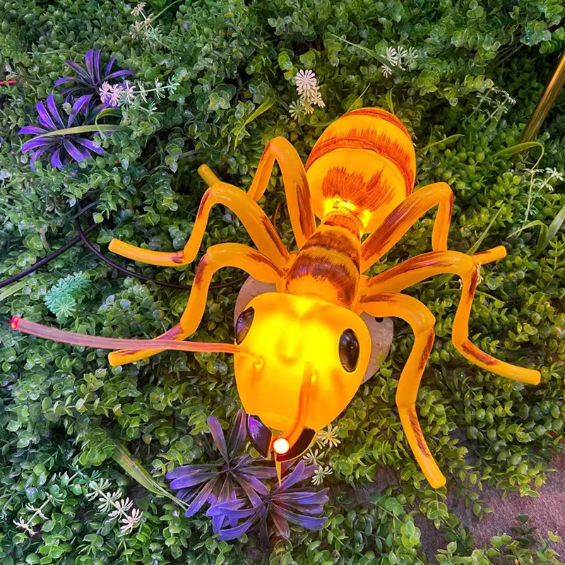 Outdoor Simulation Insect Animal Dynamic Luminous Decoration Lamp