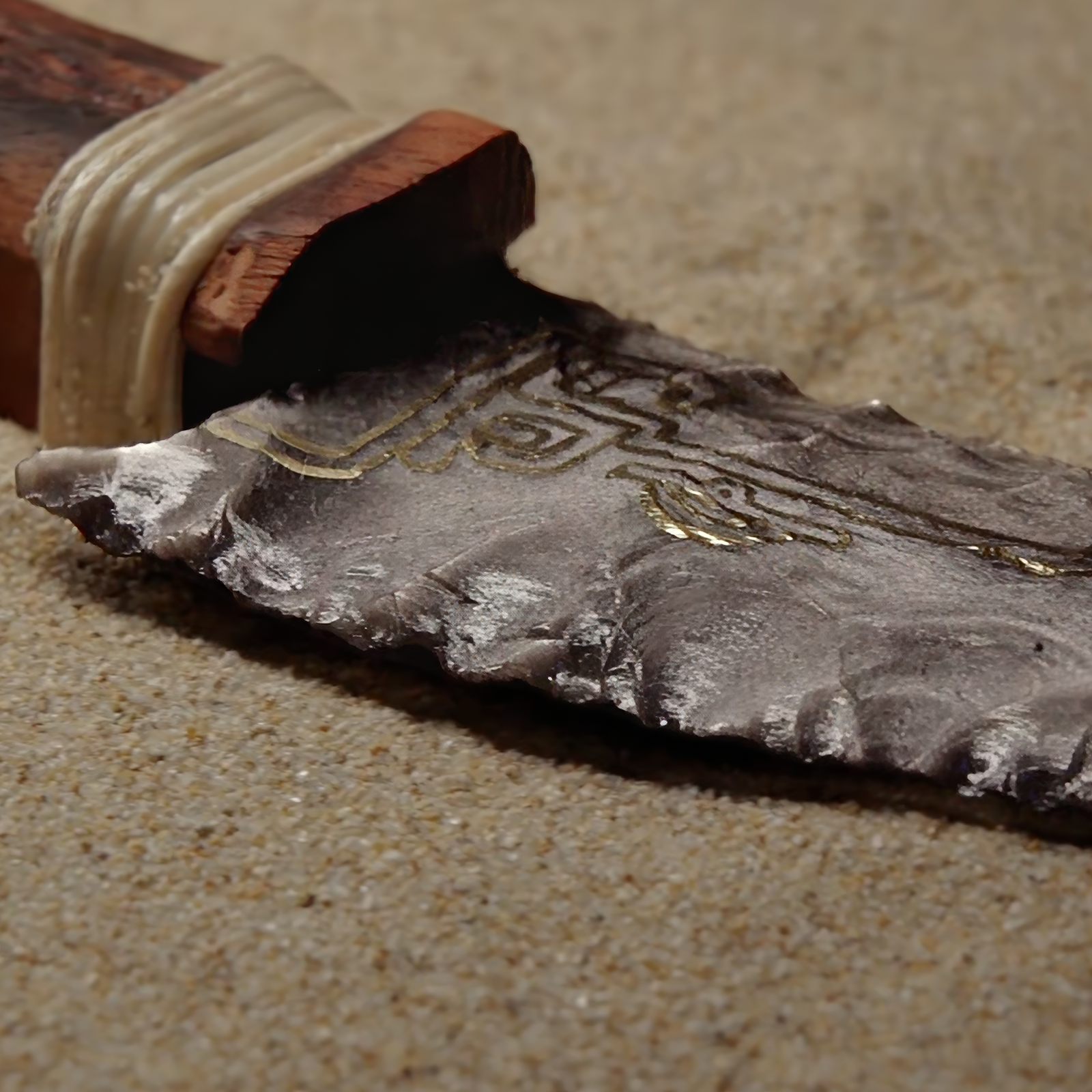 Resurrection Obsidian Handmade Knife
