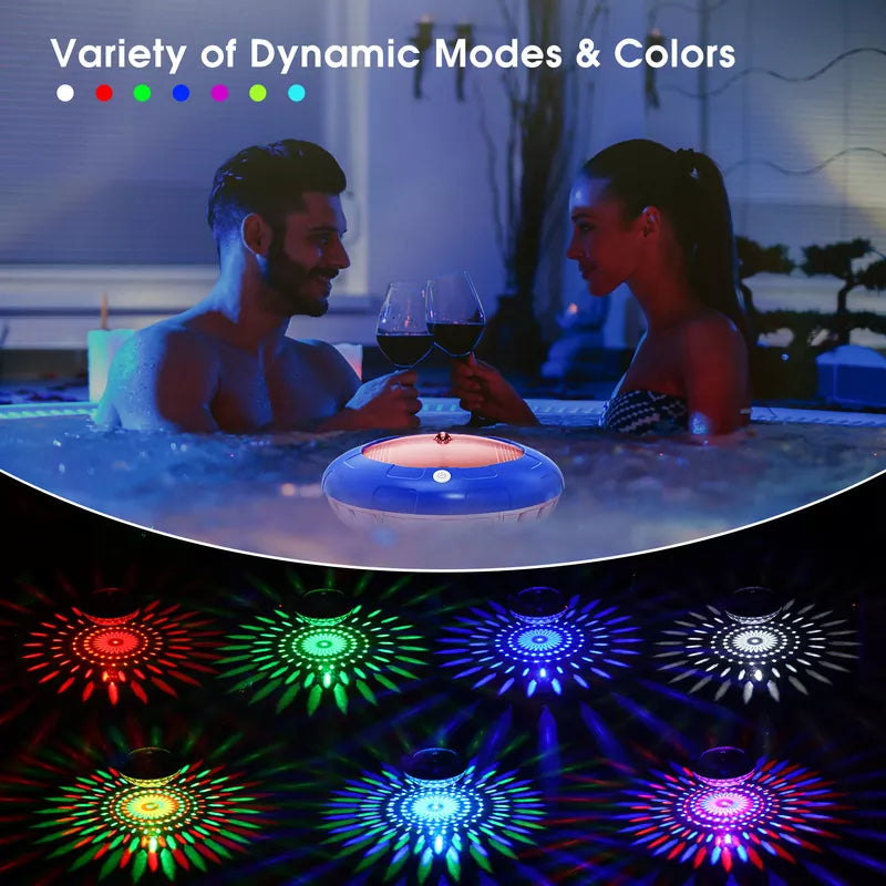 IP68 Waterproof LED Solar Pool Lights That Float (2PCS)