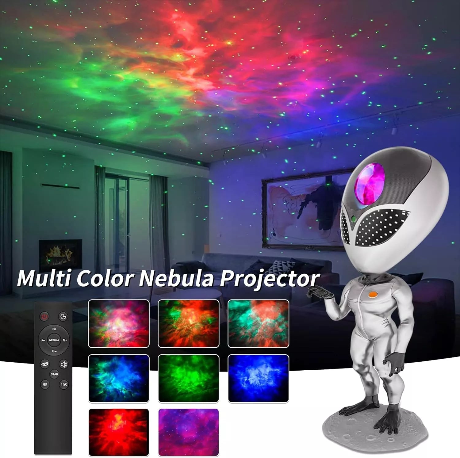 Alien starry sky galaxy projector-A5 - ktvhomes