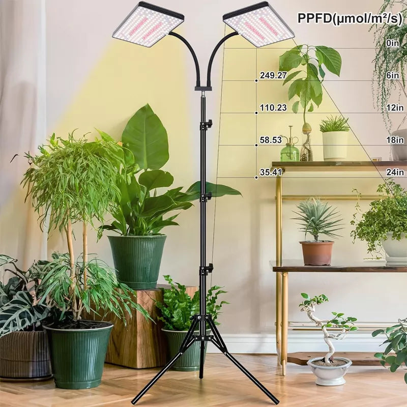 Grow Lights for Indoor Plants 10-55 Inches Height Adjustable - A4