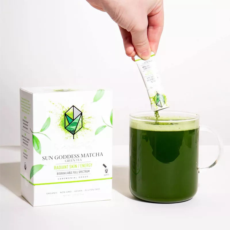 Matcha Green Tea Powder Single Serving Sticks