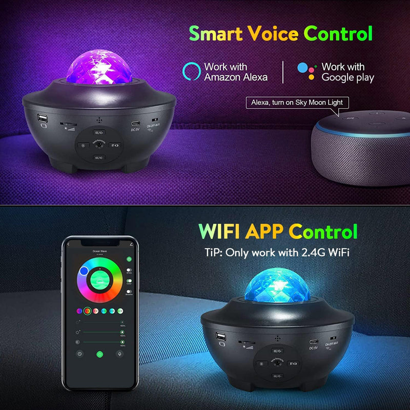 Music Galaxy Night Light Projector-A10