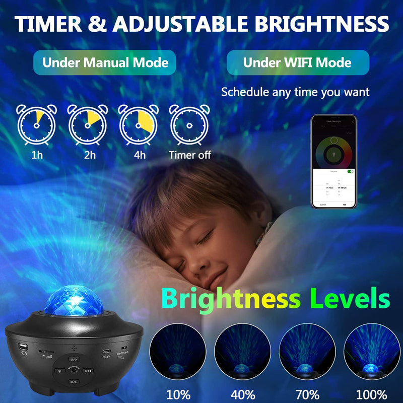 Music Galaxy Night Light Projector-A10