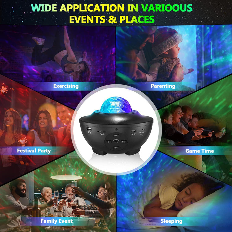 Music Galaxy Night Light Projector-A10