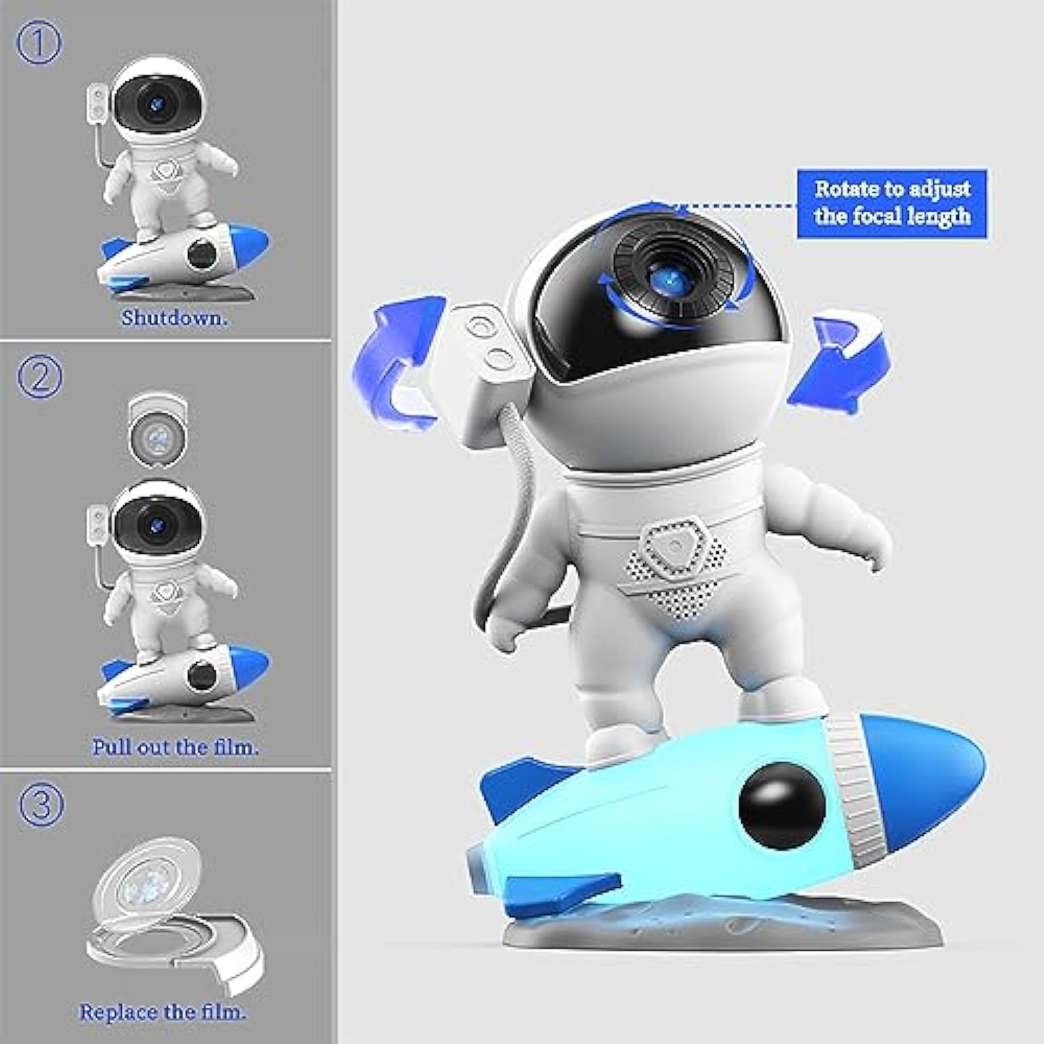 Planetarium Sky Light Galaxy Projector 4K Replaceable 13 HD Galaxy Discs - ktvhomes