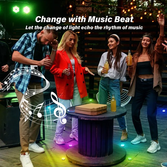 RGBW Music Sync Outdoor Ground Lights App Control IP65 - ktvhomes