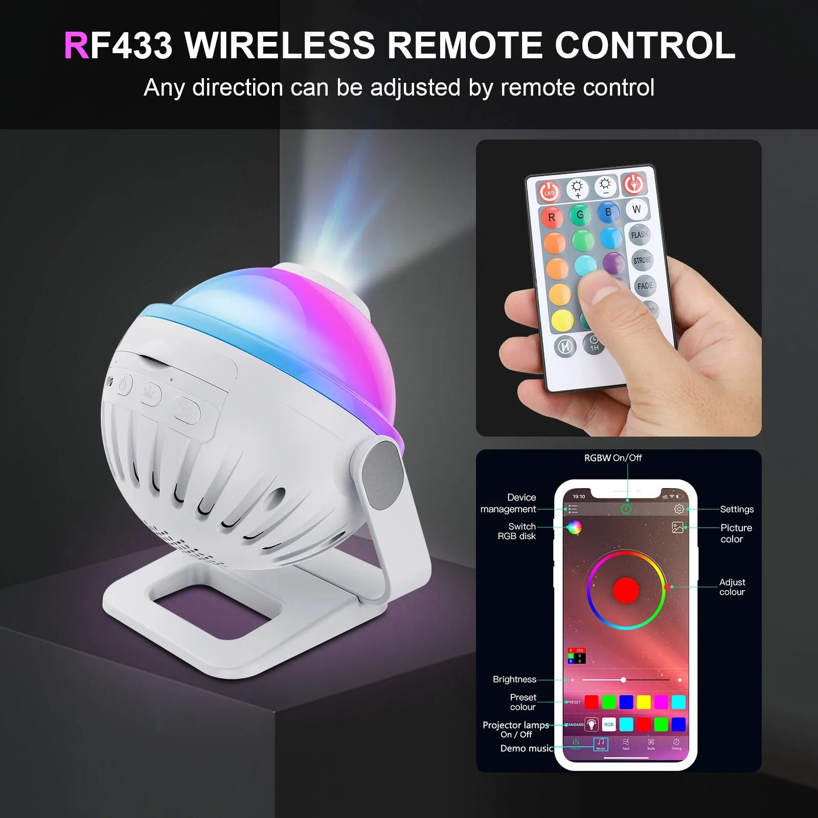Smart starry sky projector-A1 - ktvhomes