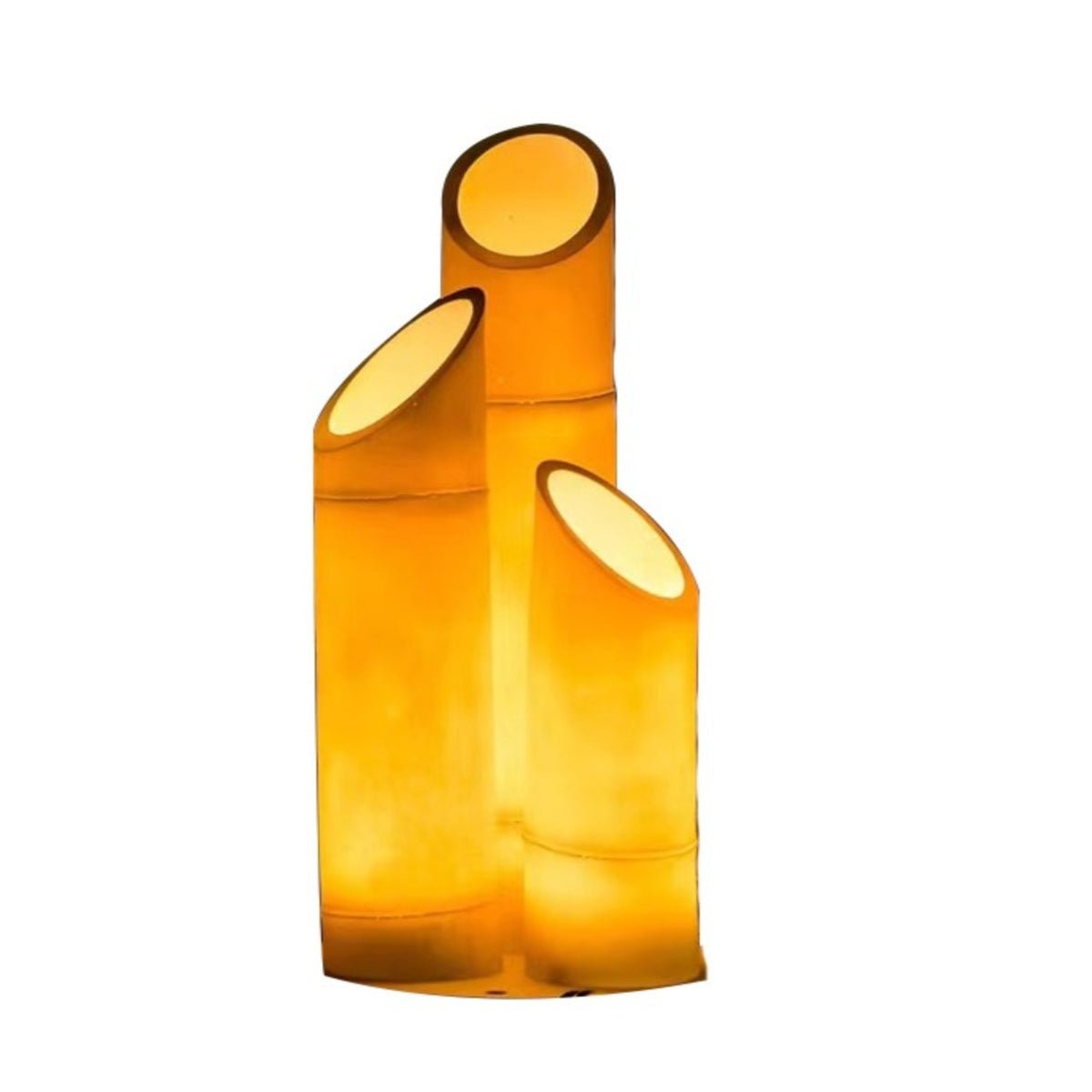 Solar Bamboo Lawn Lamp Decor For Courtyard Garden - ktvhomes