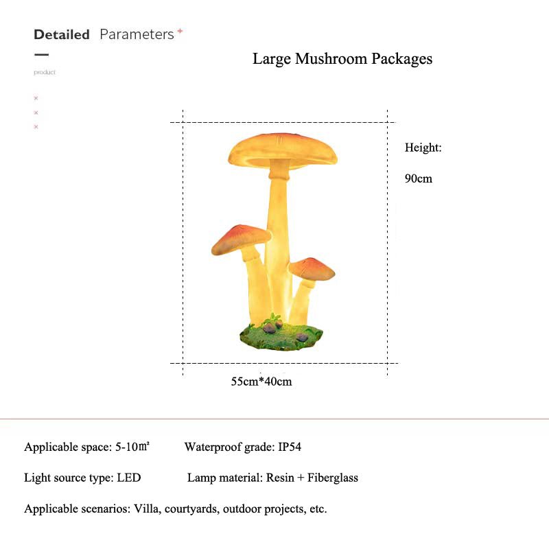 Solar Mushroom Landscape Lawn Lamp For Villa Garden Courtyard Public Square Park - ktvhomes