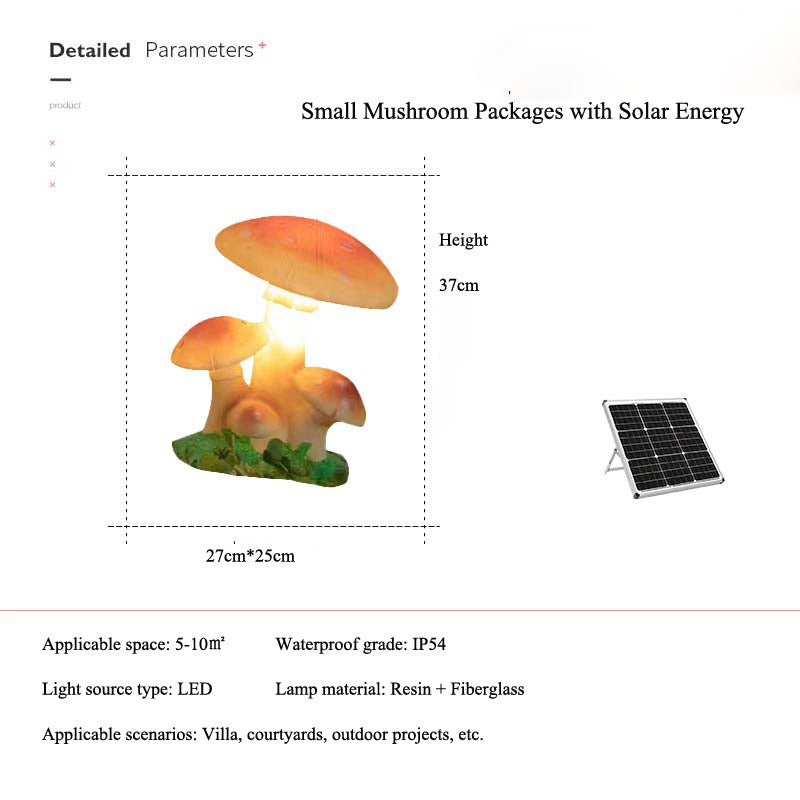 Solar Mushroom Landscape Lawn Lamp For Villa Garden Courtyard Public Square Park - ktvhomes