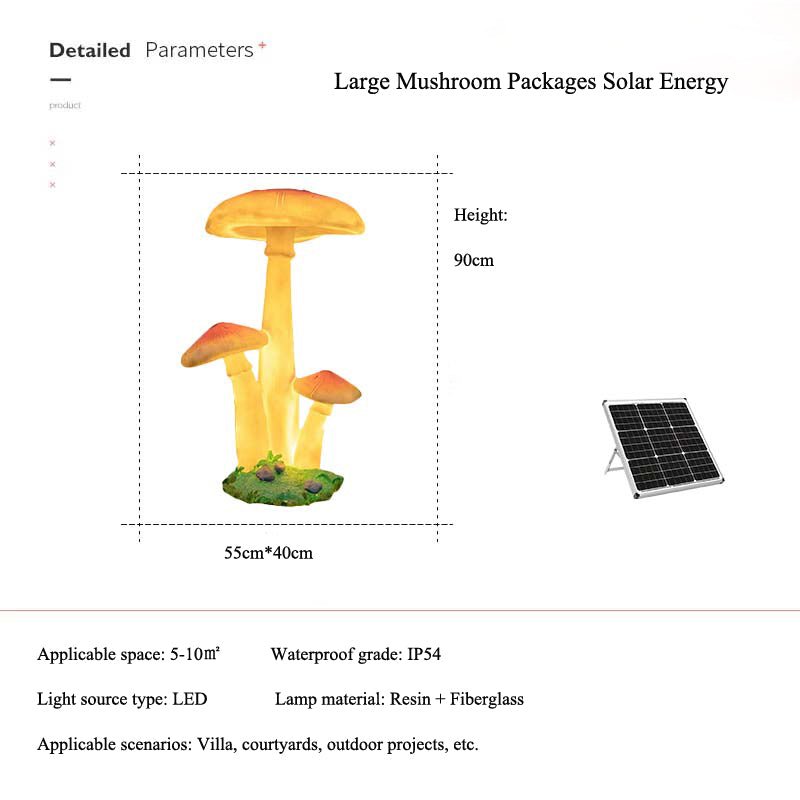 Solar Mushroom Landscape Lawn Lamp For Villa Garden Courtyard Public Square Park - ktvhomes