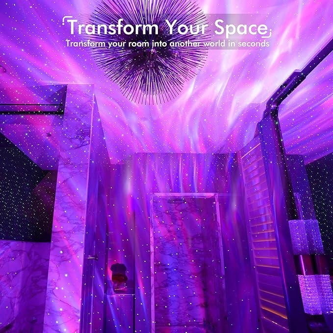 Star Galaxy Projector for Bedroom, Bluetooth Speaker and White Noise Aurora Projector - ktvhomes