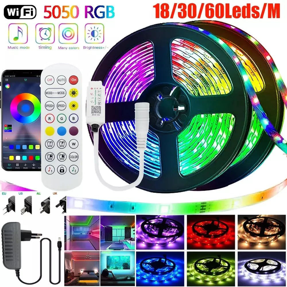 WIFI 5050 RGB Bluetooth LED Light Strip - ktvhomes
