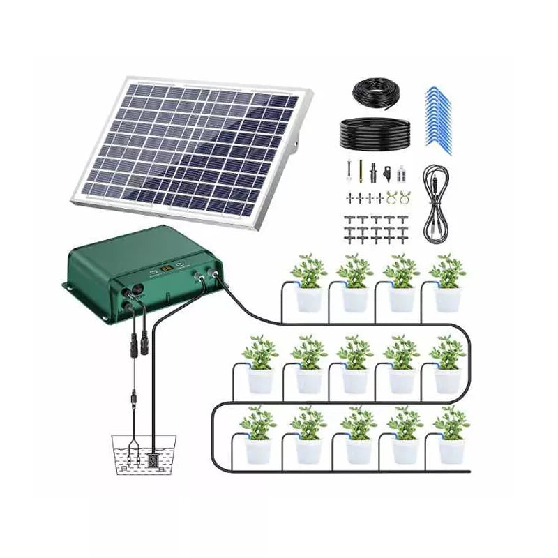 Solar Drip Irrigation System 18V 10W Automatic Watering Kit