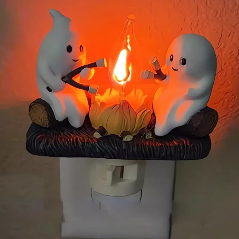 Ghost Campfire Flickering Night Light （2PCS）