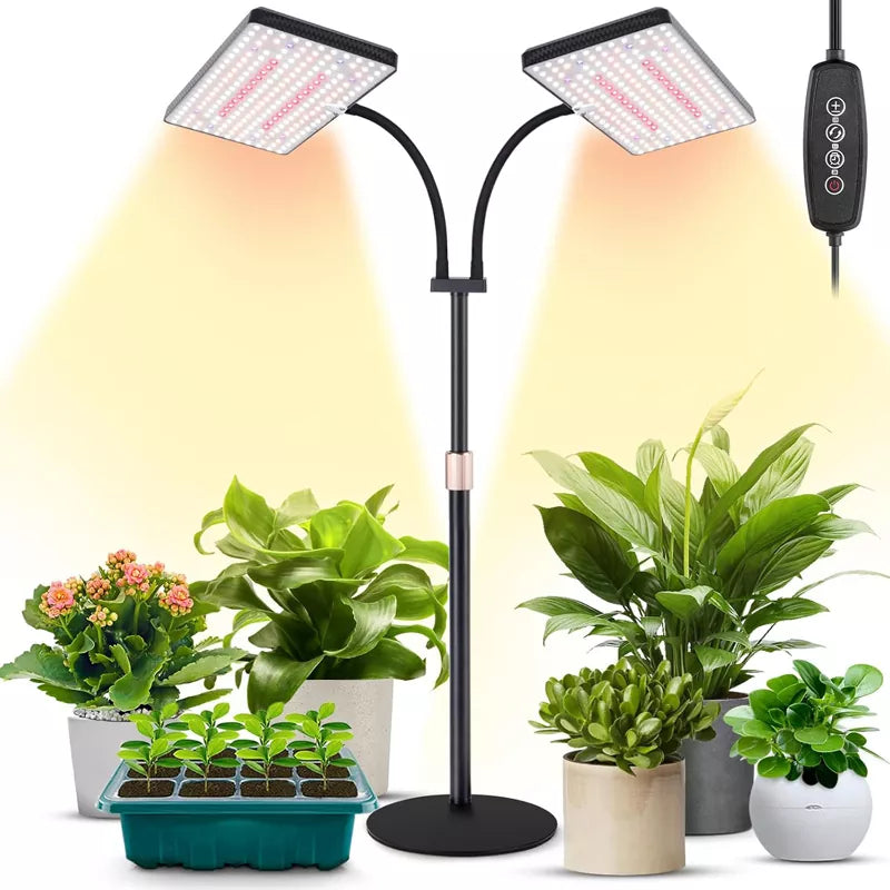 Upgraded Desk Grow Lights for Indoor Plants Dual-Head - A11