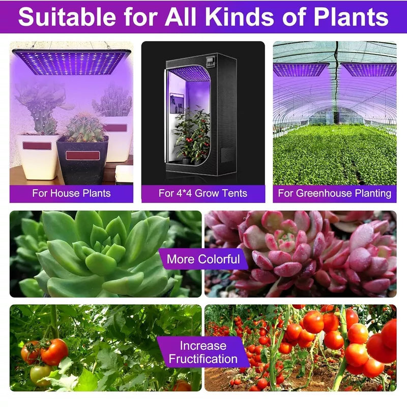 UV-IR Included Hanging Grow Lights for Indoor Plants Seedling 1000W