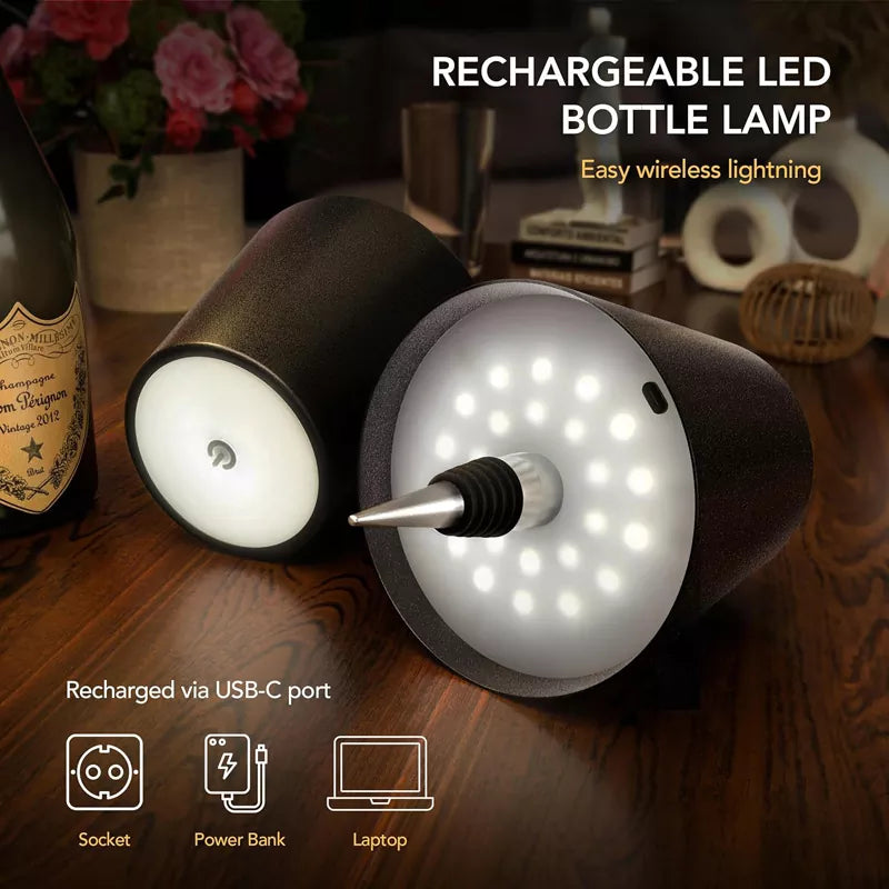 Wireless Bottle Lamp for Any Type of Bottle - LED Bottle Lamp for Indoor & Outdoor