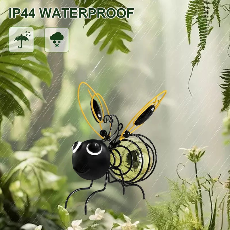 Hanging Bee Solar Garden Lights Decor for Outside （2 PCS）
