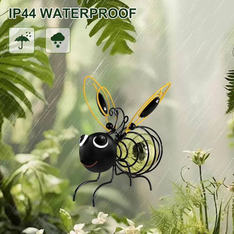 Hanging Bee Solar Garden Lights Decor for Outside （2 PCS）