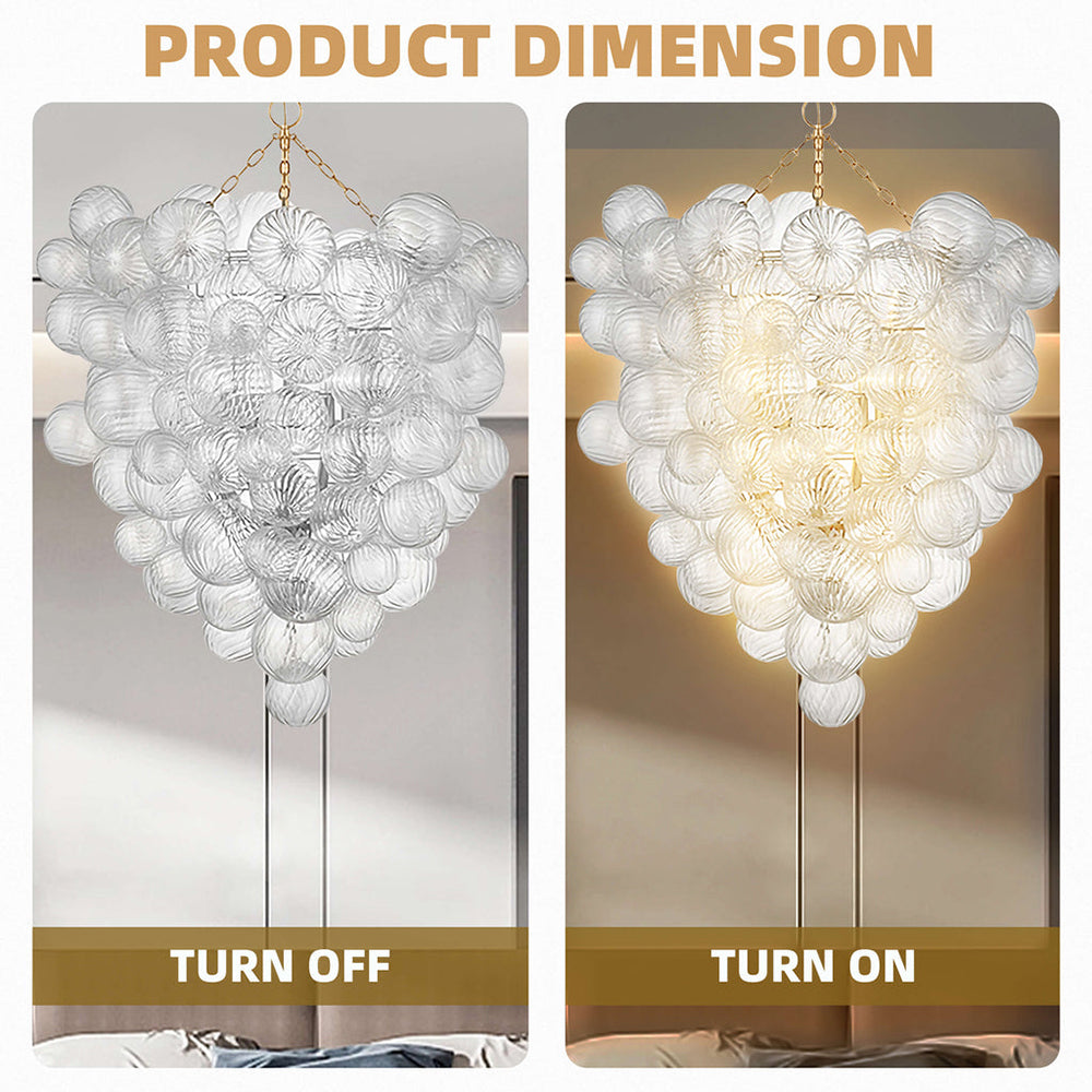 Talia Style Bubble Chandelier D36" X H44"-T5