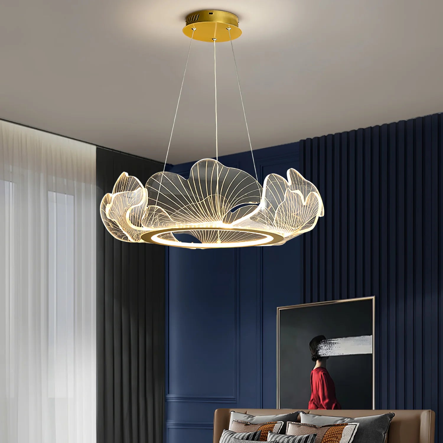 Ginkgo Leaf Art Chandelier