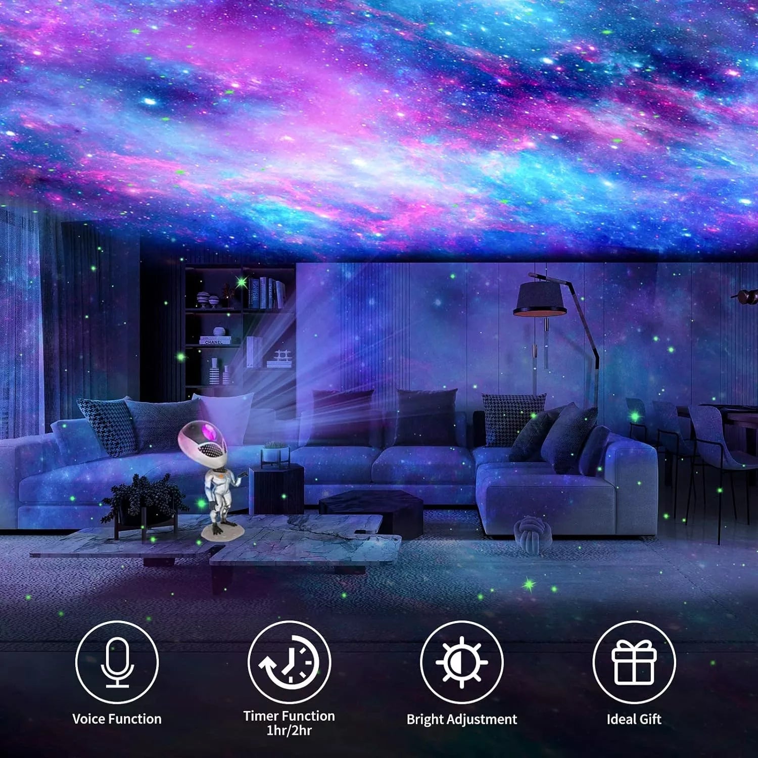 Alien starry sky galaxy projector-A5 - ktvhomes