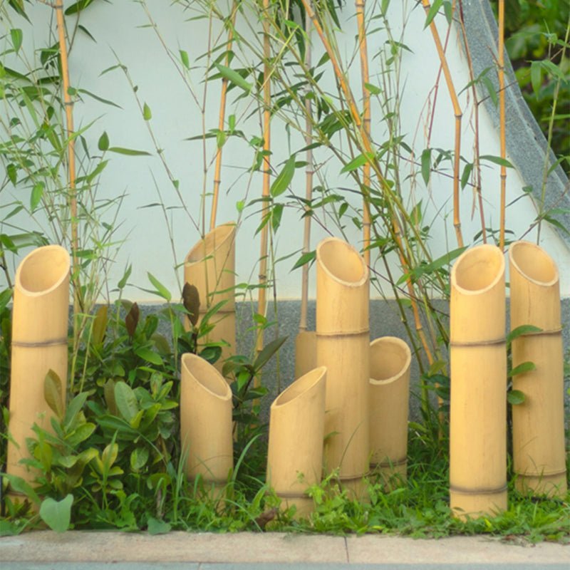 Solar Bamboo Lawn Lamp Decor For Courtyard Garden - ktvhomes